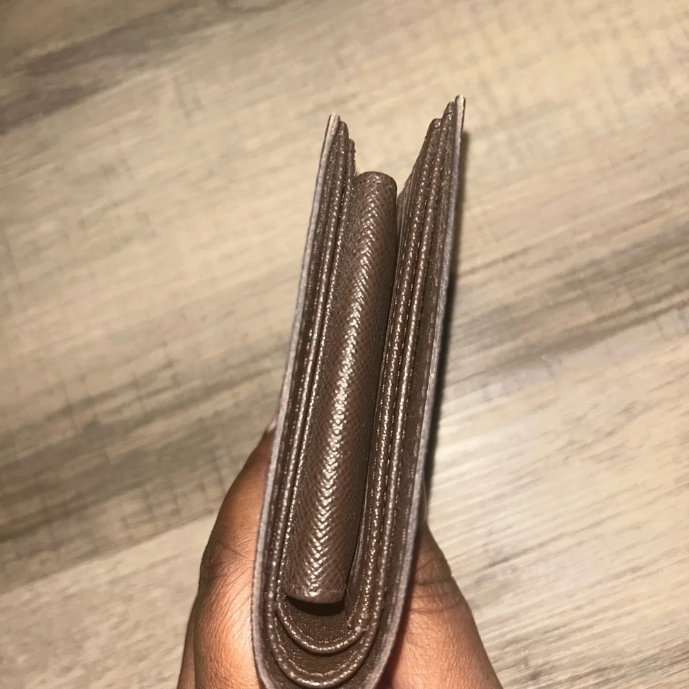 Louis Vuitton Brown Damier Ebene‎ Bifold Wallet